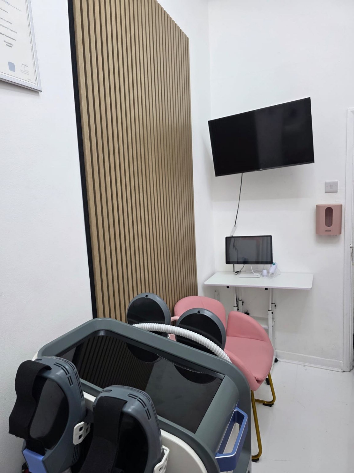 Clinic corner and treatment area
